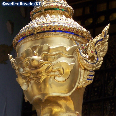 Temple Guardian outside Phra Mondop, Wat Phra Kaew