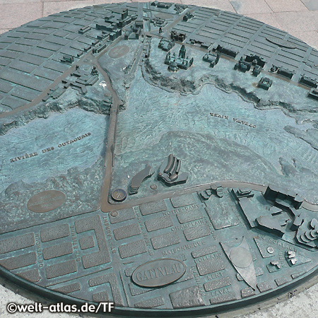 3D map of Ottawa on the floor