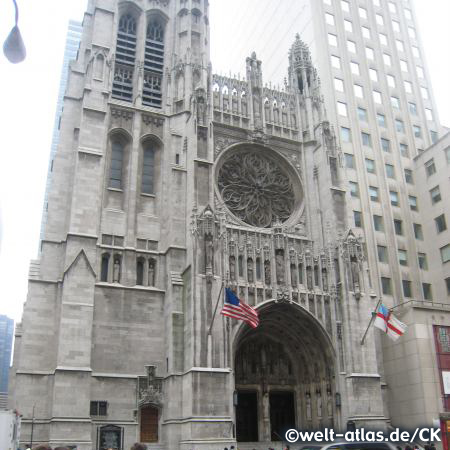 katholische Kathedrale, Fifth Avenue und 50th Street, neogotisch