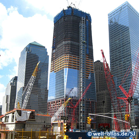 Baustelle am Ground Zero, Manhattan, hier entsteht der neue World Trade Center Komplex 