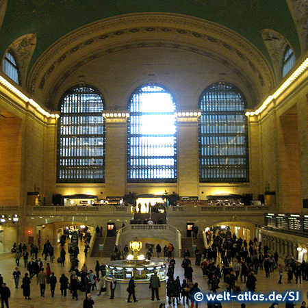 Haupthalle der Grand Central Station, Bahnhof im Jugendstil erbaut, Manhattan, New York City