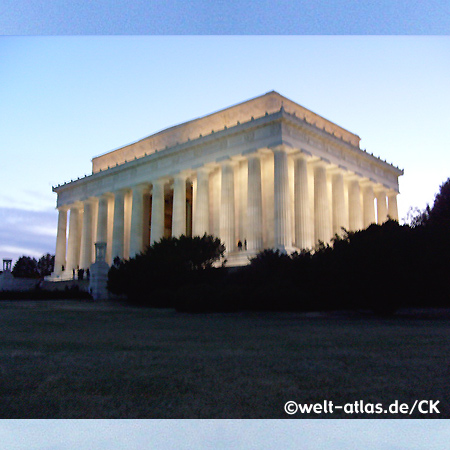 Lincoln Memorial, erbaut zu Ehren Abraham Lincolns