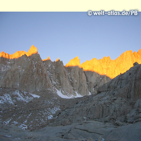 Mount Whitney, hoher Berg in Kalifornien, Sierra Nevada 