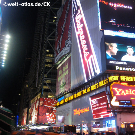 Times Square bei Nacht, New York