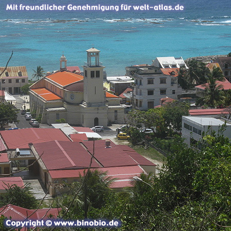 Die Kirche des Ortes Capesterre auf Marie Galante, Guadeloupe Fotos: Reisebericht Guadeloupe, guadeloupe.binobio.de