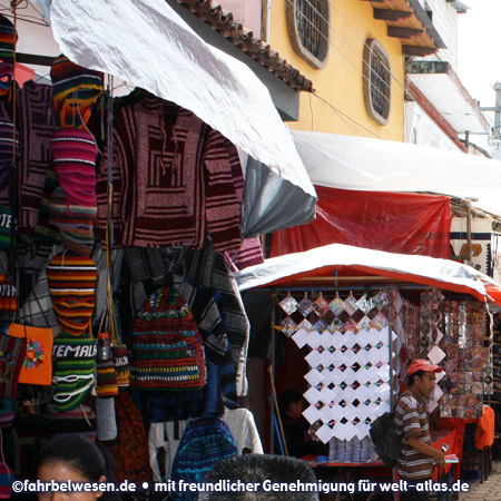 Market stalls in Chichicastenango