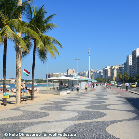 Promenade an der Copacabana in Rio, Foto:©Nele Ohnesorge