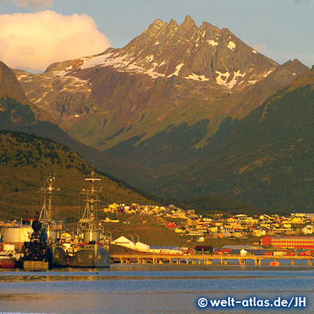 Evening light at Port Ushuaia, Argentina