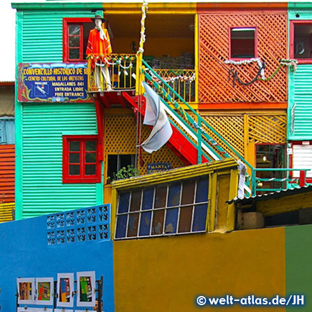 Buenos Aires, La Boca - colorful houses, Argentina South America