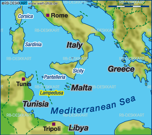Map of ITALY-LIBYA (Region)