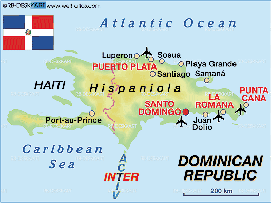 Map of Dominican Republic (Country)