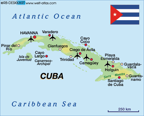 map of cuba showing cayo coco Map Of Cuba Country Welt Atlas De map of cuba showing cayo coco