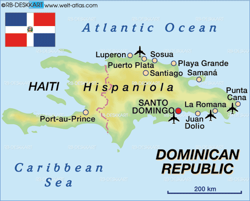 Map of Dominican Republic (Country)