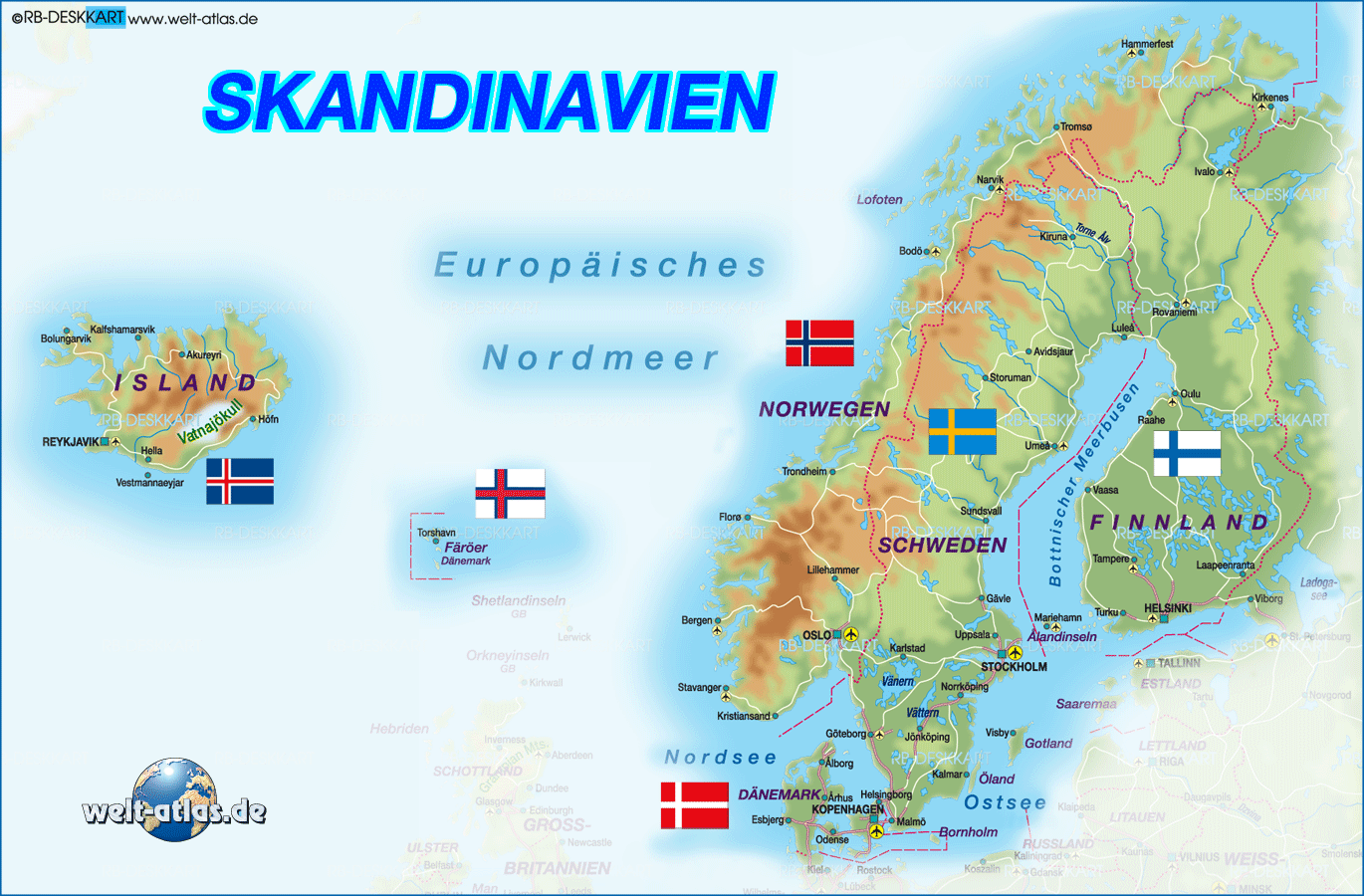 Skandinavien landkarte - Der absolute Vergleichssieger unserer Produkttester