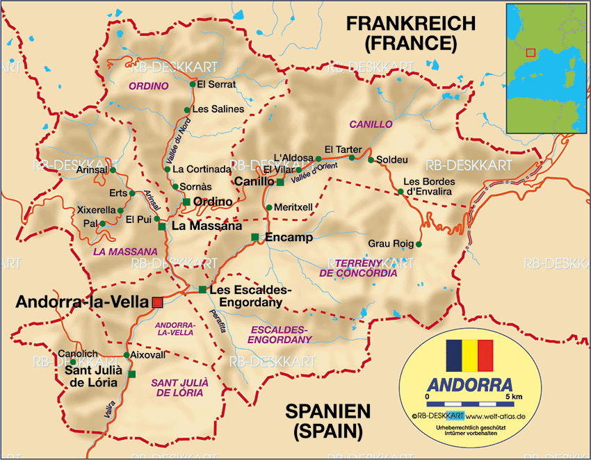 Resultado de imagem para Escaldes-Engordany map