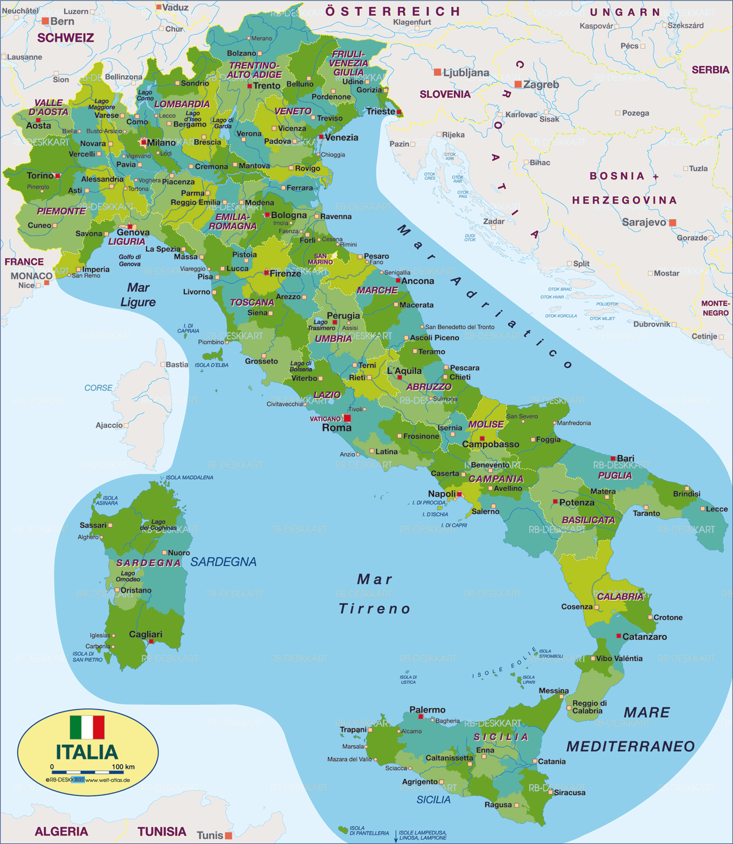 Italien Karte ~ World Of Map
