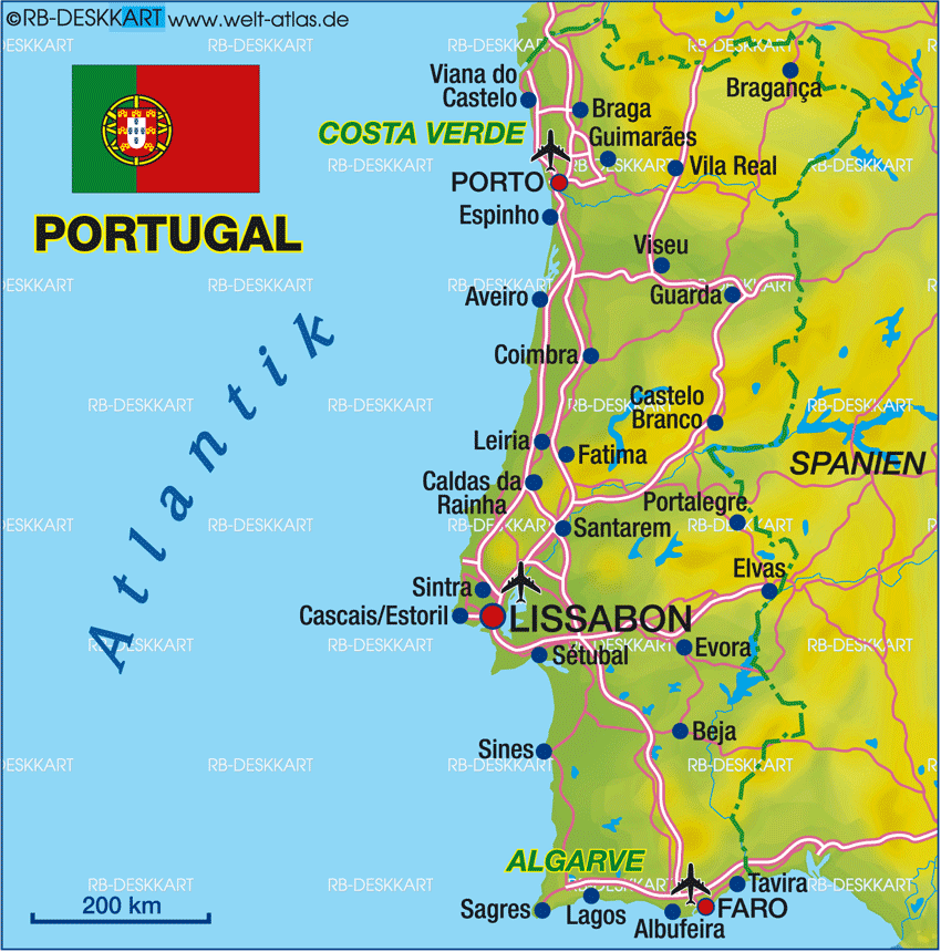 Karte von portugal - Vertrauen Sie dem Testsieger unserer Redaktion