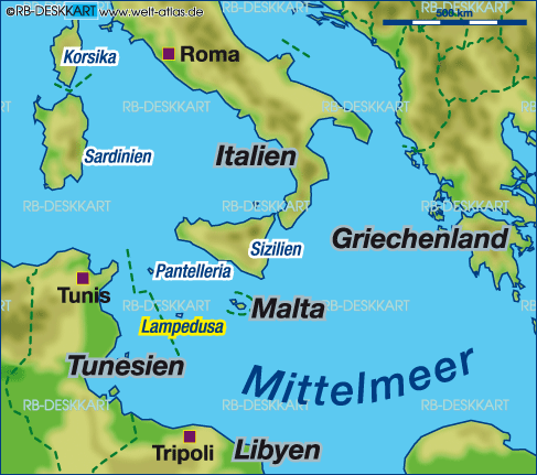 Karte von ITALIEN-LIBYEN (Region)