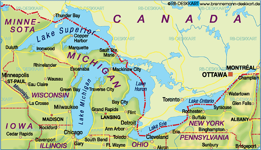 Lake Superior On World Map Bodies Of Water - Lessons - Blendspace