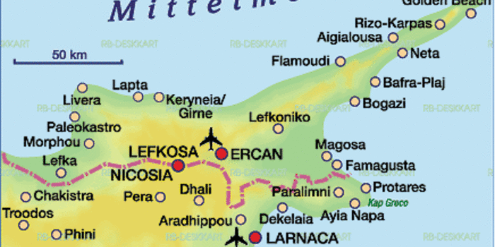 nordzypern karte deutsch Karte Von Nord Zypern Region In Turkei Welt Atlas De nordzypern karte deutsch