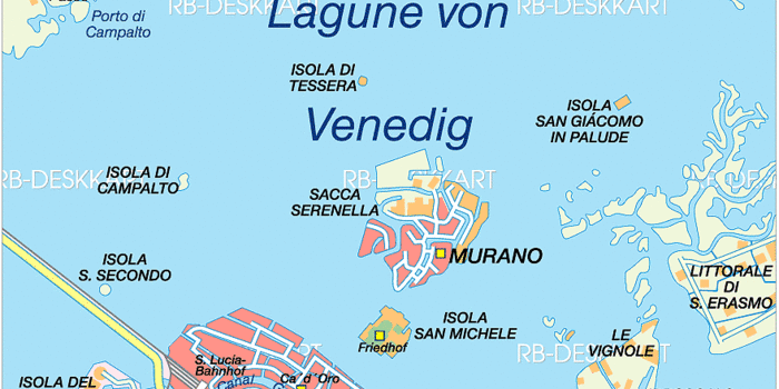 Karte von Venedig (Stadt in Italien) | Welt-Atlas.de