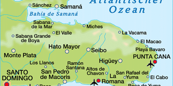 Map Of Punta Cana Region In Dominican Republic Welt Atlas De