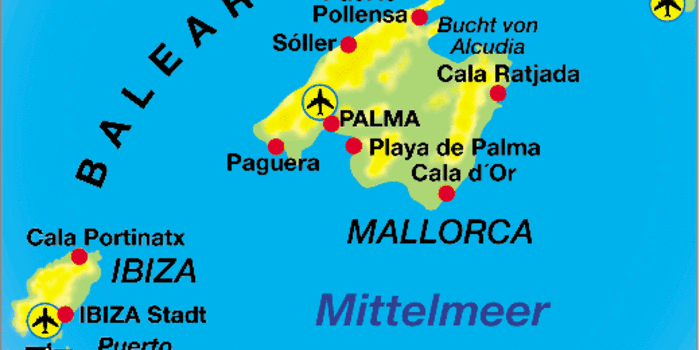 Michelin Karte Balearen Mallorca, Ibiza, Menorca 