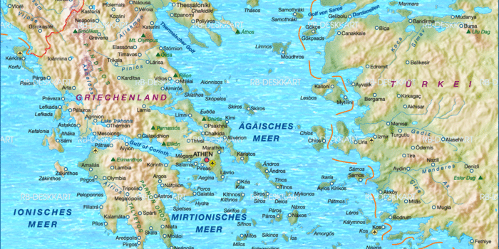 Map Of Greece Country Welt Atlas De