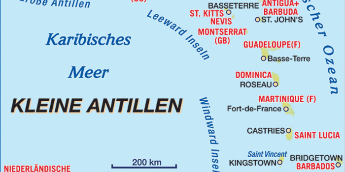 karte karibik kleine antillen Karte Von Kleine Antillen Region In Mehrere Lander Welt Atlas De karte karibik kleine antillen