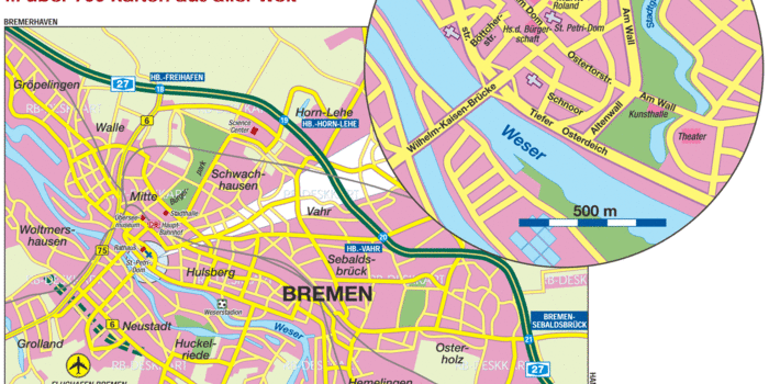 Map Of Bremen Germany – Map of England Shires