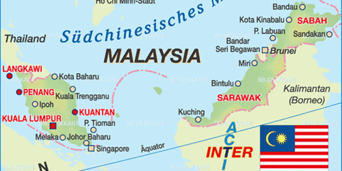 Karte von Malaysia (Land / Staat) | Welt-Atlas.de