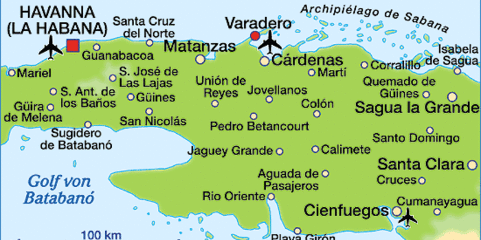 Karte von Varadero (Region in Kuba) | Welt-Atlas.de