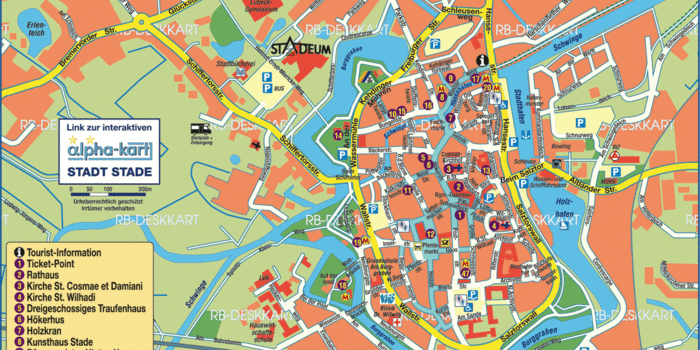 Karte von Stade (Stadt in Deutschland Niedersachsen) | Welt-Atlas.de