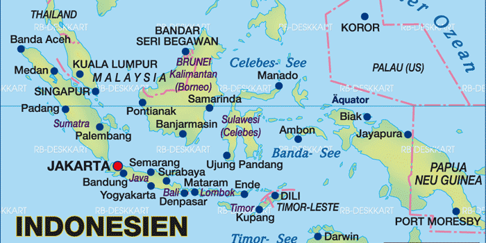  Karte  von Indonesien  Land Staat Welt Atlas de