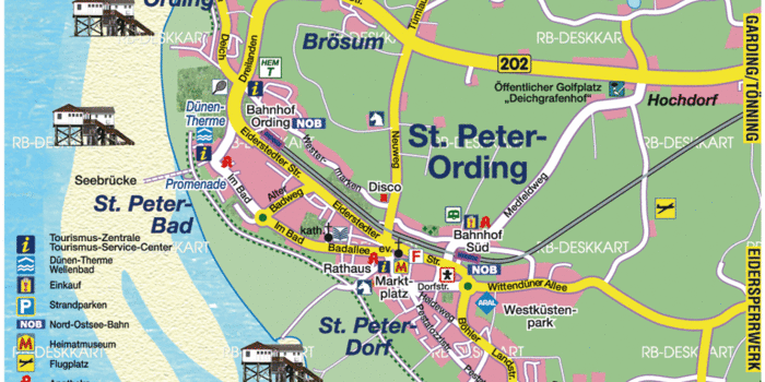 St Peter Ording Karte Deutschland