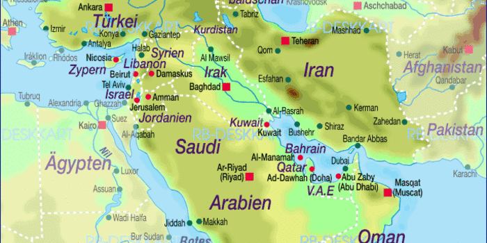 Syrien landkarte israel Middle East