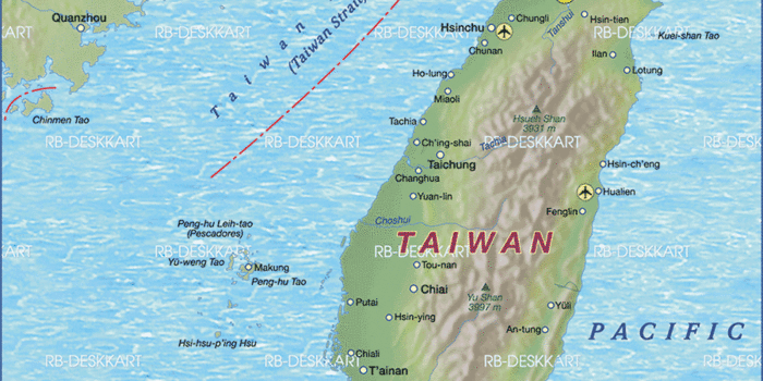 Karte von Taiwan (Land / Staat) | Welt-Atlas.de